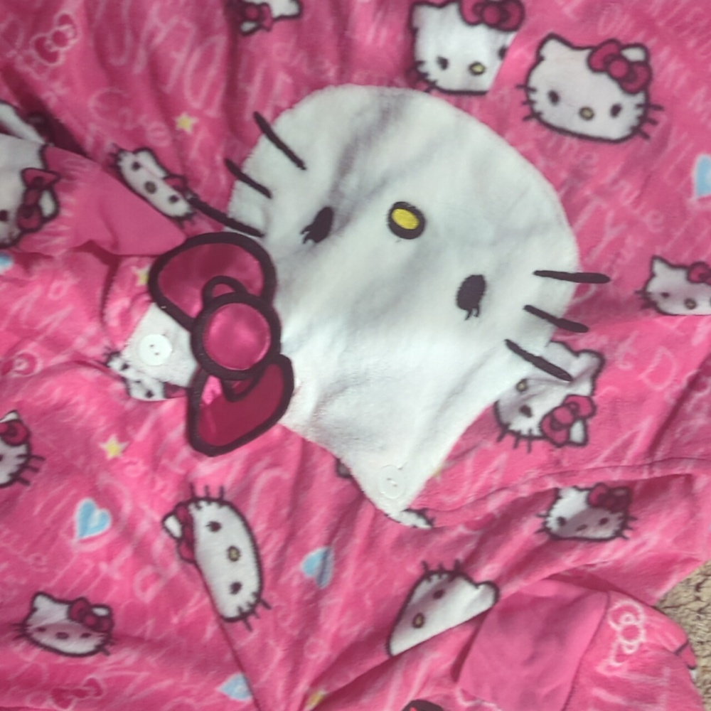 Pink Hello Kitty Pajama Onesie - Picture 9 of 11